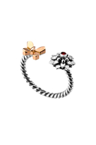 Garnets Nature Coiled Ring